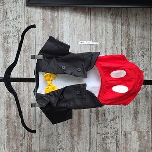 Disney Parks Mickey Mouse Tuxedo Costume Bodysuit Baby Size 12months NWT